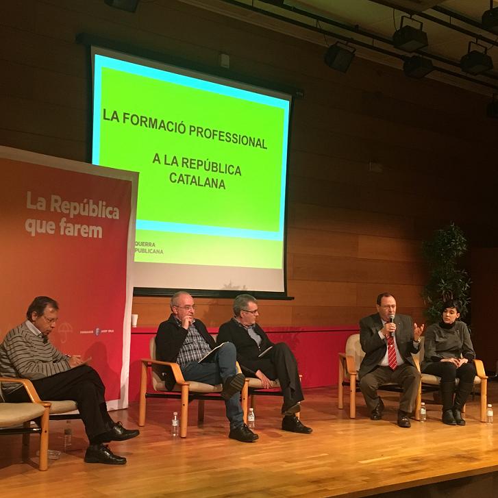 Bargalló destaca el potencial de la FP de Mollerussa en un acte sobre “La República que farem”