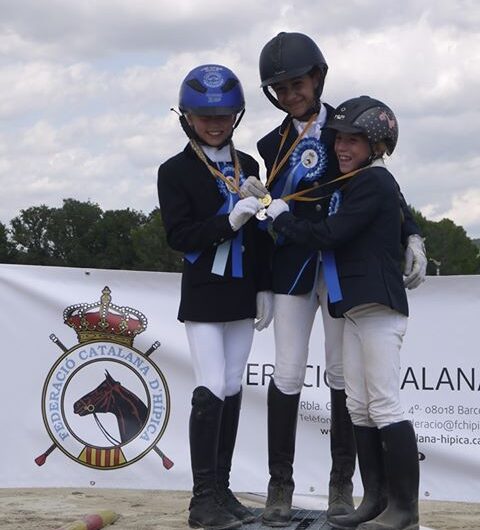 Julia Stolarczyk, plata al Campionat de Catalunya de Concurs Complet Aleví