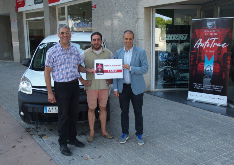 Marcel Farré, de Tornabous, guanya el premi de 3.000 euros que sortejava la fira Autotrac