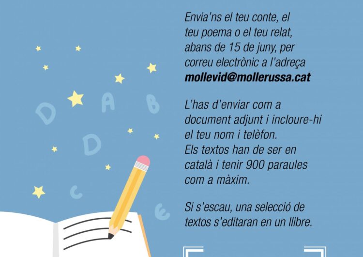 L’Ajuntament de Mollerussa incentiva a la ciutadania a escriure sobre el confinament per editar un llibre amb fins solidaris
