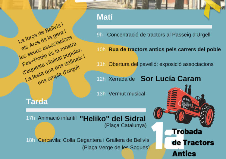 Bellvís prepara la segona edició de la Festa “Fes+Poble”