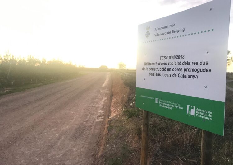 Finalitzen les obres de conservació i millora a quatre camins de Vilanova de Bellpuig