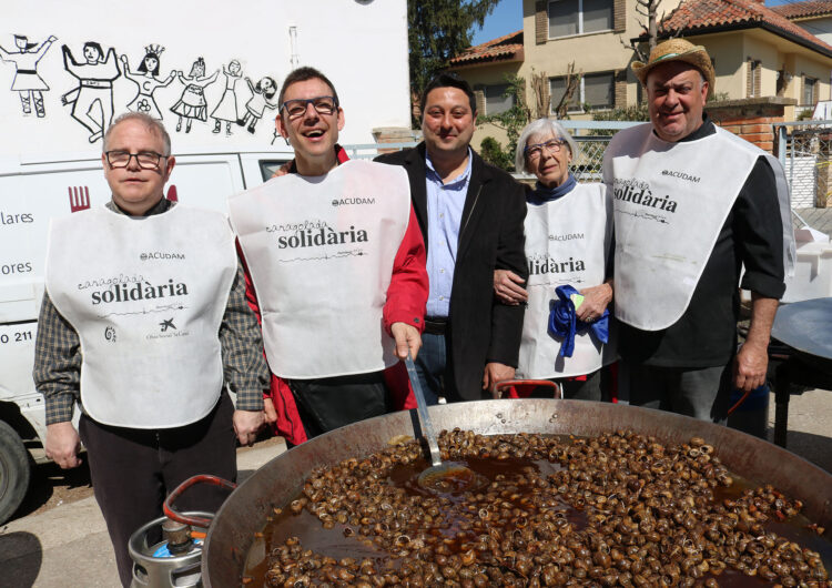 La caragolada solidària per ACUDAM recapta 1.500 euros