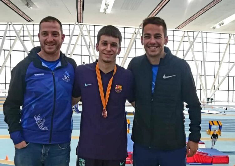 Arnau Monné, bronze a l’Absolut català en la modalitat de 60 metres llisos sub 20