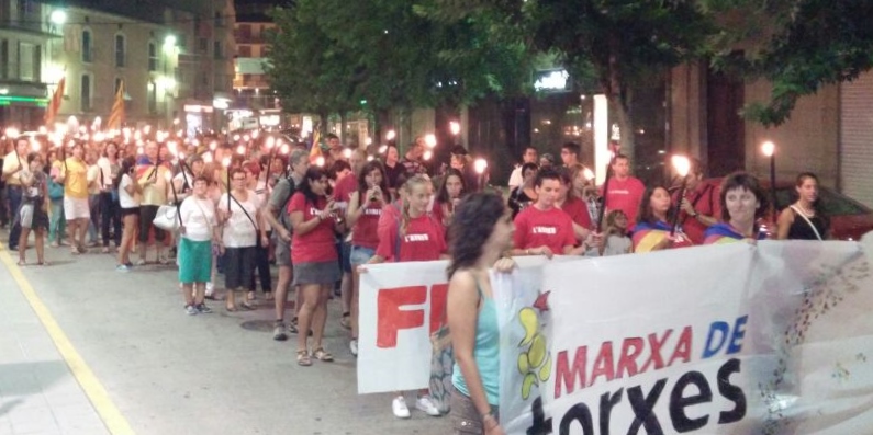 Més de 200 torxes il·luminaran dijous 10 de setembre els carrers de Mollerussa per reivindicar la independència