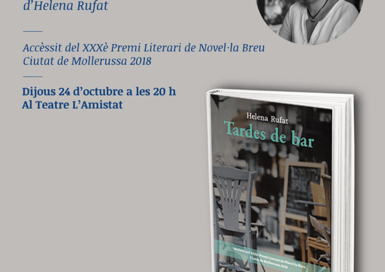 Helena Rufat presenta ‘Tardes de bar’, la seva segona novel·la