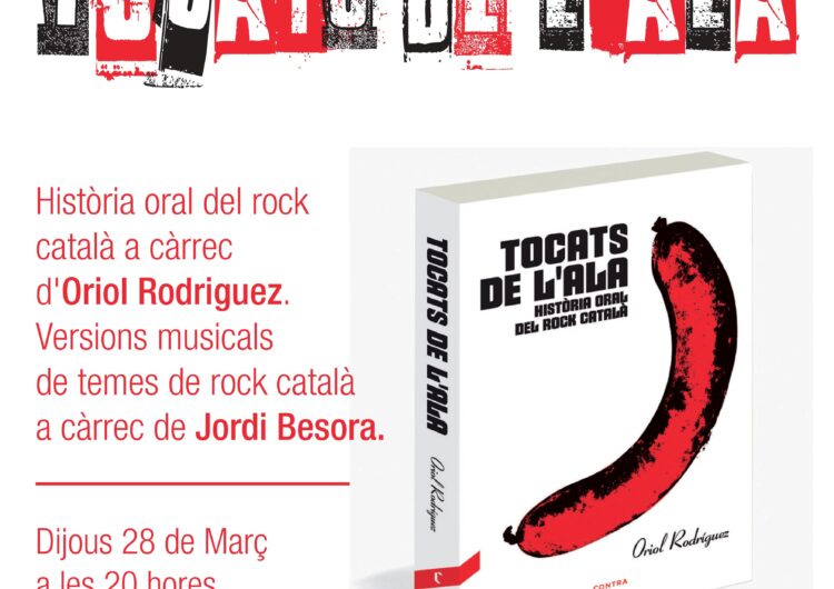 La biblioteca de Mollerussa analitza el fenomen del rock català amb la presentació del llibre ‘Tocats de l’Ala’ d’Oriol Rodríguez