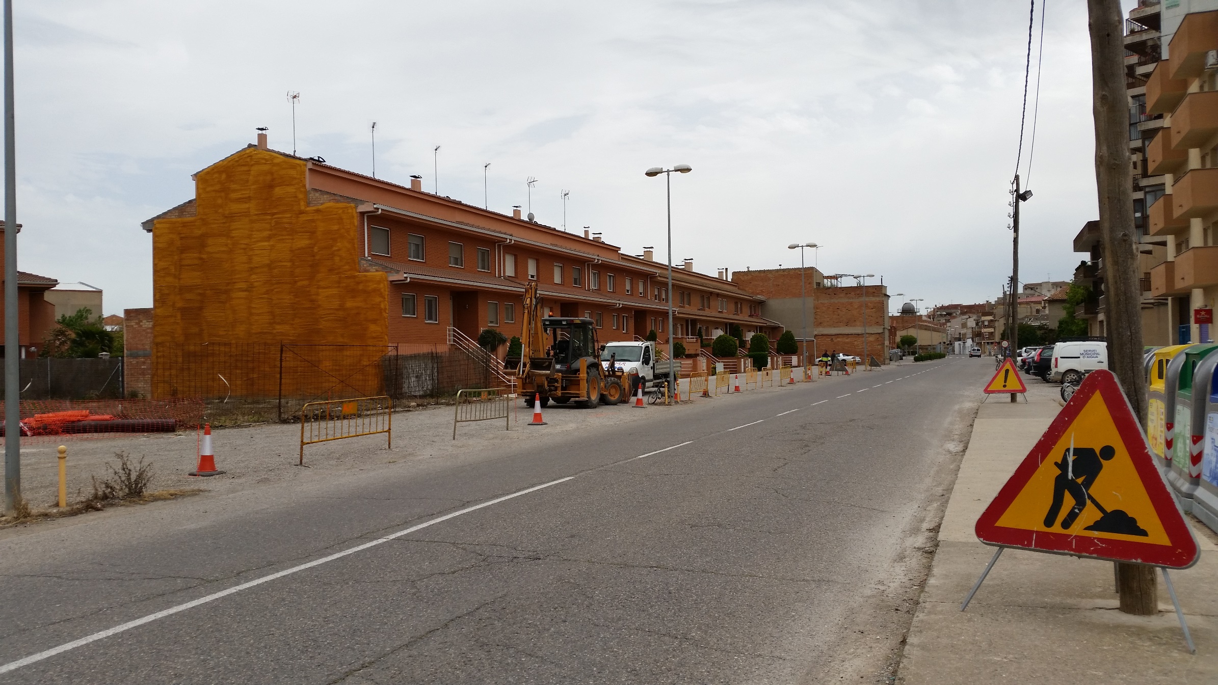 Comencen les obres per urbanitzar una part del lateral dret del camí de Palau