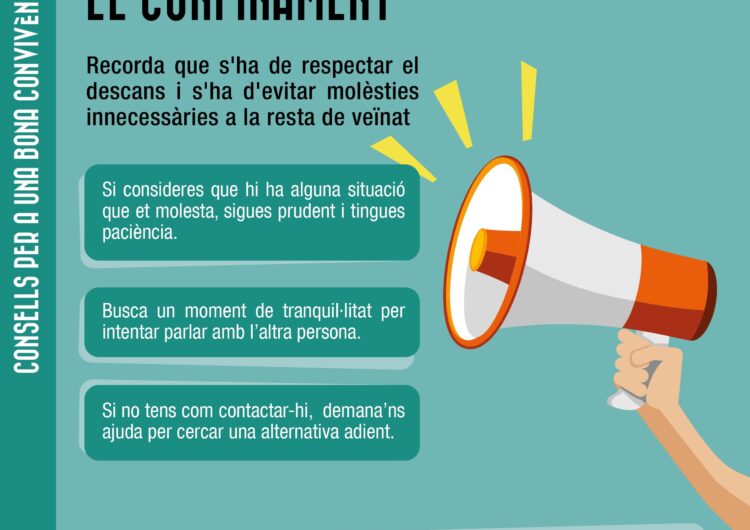 Campanya a Mollerussa per promoure la mediació i afavorir la convivència davant el confinament