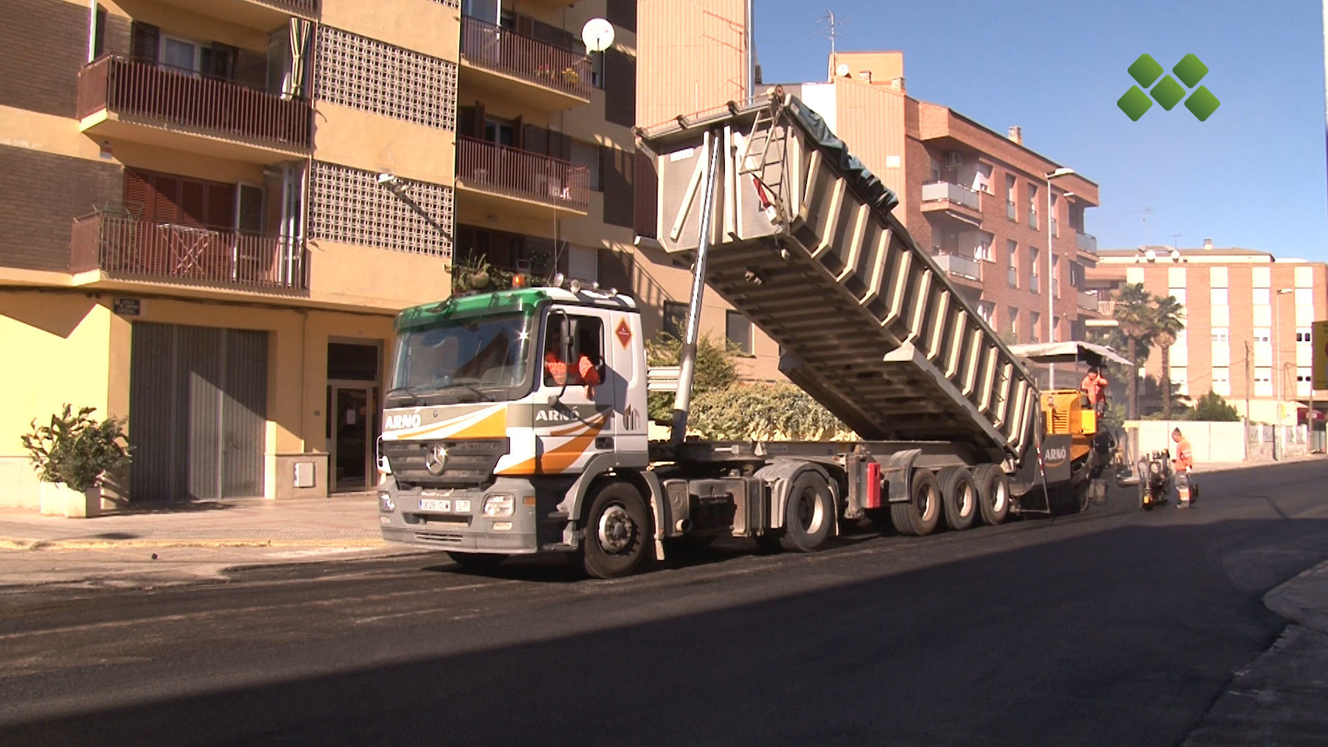 Les obres de pavimentació del carrer Domènec Cardenal de Mollerussa encaren la recta final
