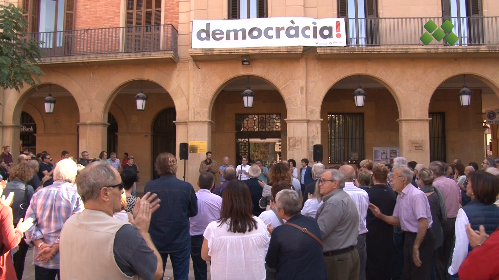 Mollerussa es concentra a favor de l’alliberament dels líders de l’ANC i Òmnium, Jordi Sánchez i Jordi Cuixart