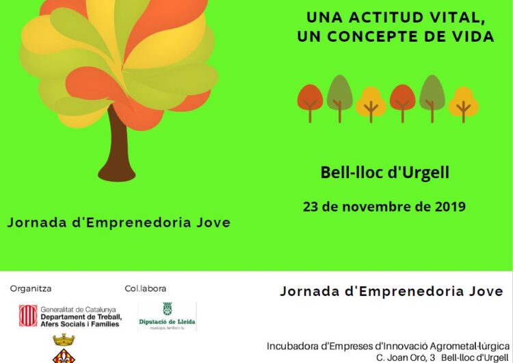 Una Jornada d’Emprenedoria Jove de Bell‐lloc d’Urgell donarà veu a joves empresaris lleidatans per buscar noves idees de negoci