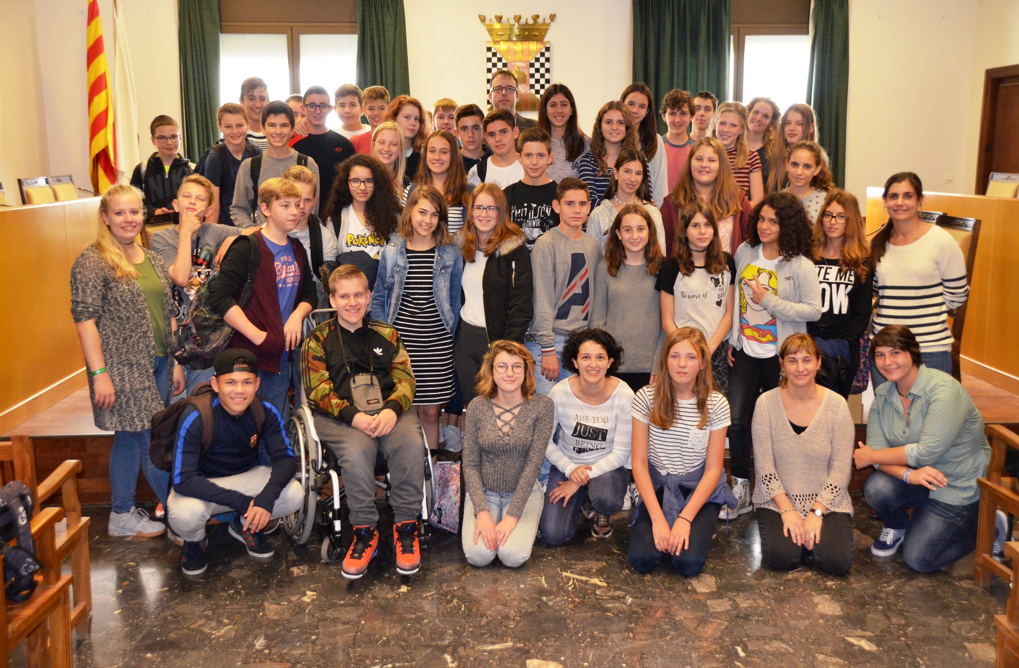 Alumnes holandesos visiten l’Ajuntament de Mollerussa a través d’un intercanvi amb l’institut Terres de Ponent