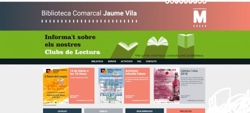 La Biblioteca Comarcal Jaume Vila estrena nova web que acosta a l’usuari les novetats i promociona les activitats que organitza