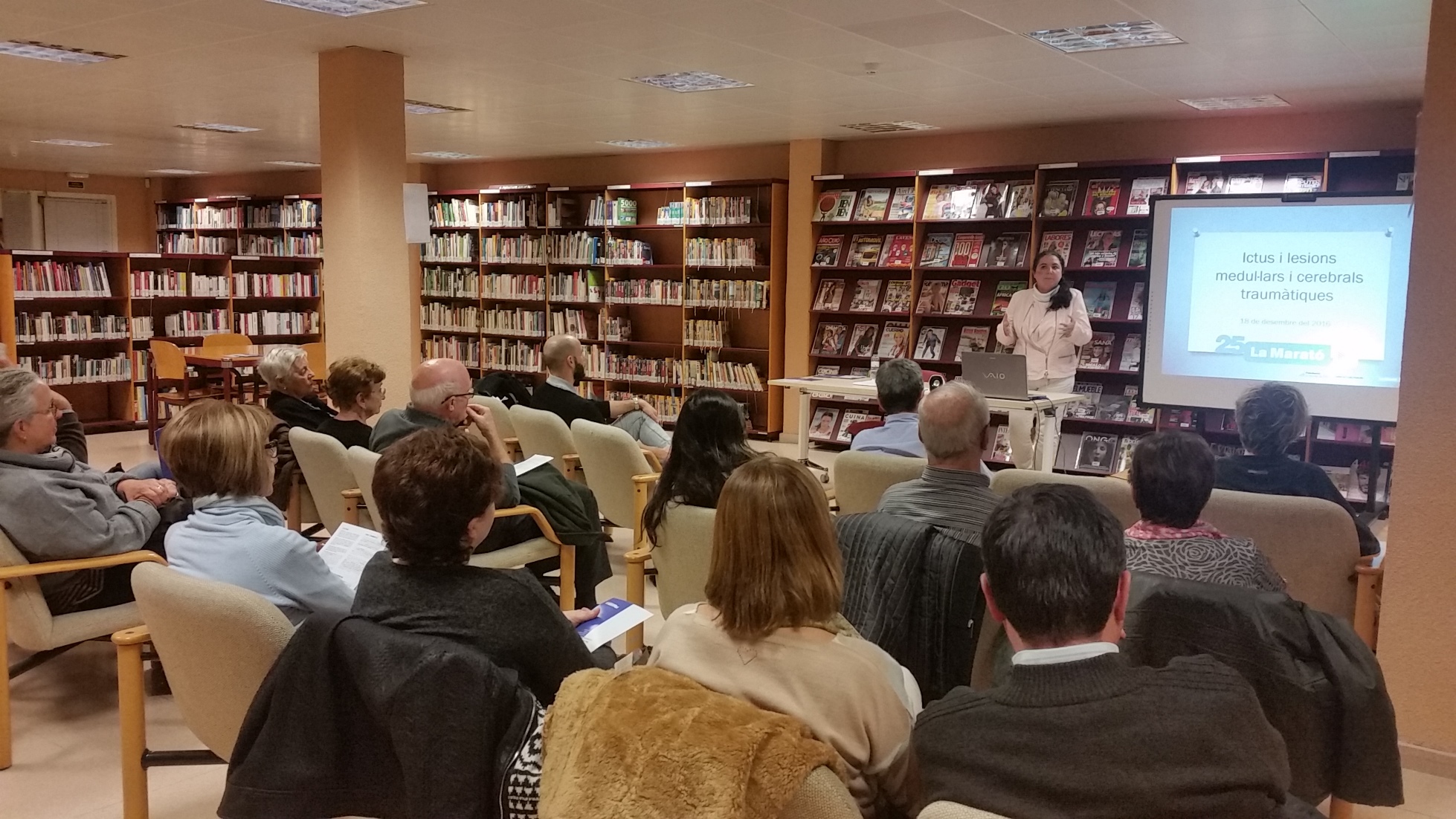 La Biblioteca Comarcal Jaume Vila col•labora amb la Marató de TV3