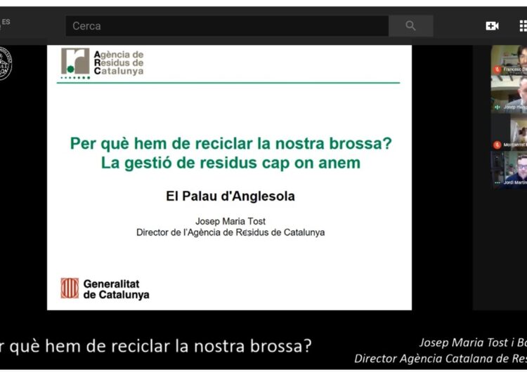 El director de l’Agència de Residus de Catalunya ofereix una xerrada telemàtica sobre reciclatge als veïns del Palau d’Anglesola