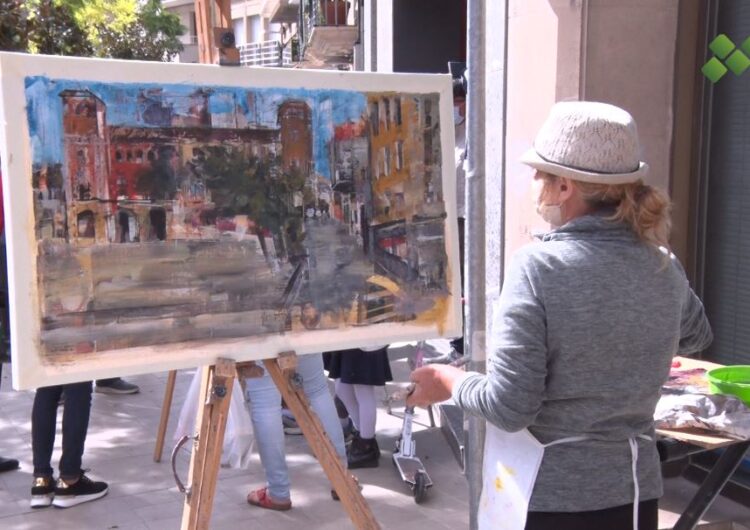 51 artistes participen a la 19a edició del Concurs de Pintura Ràpida ciutat de Mollerussa