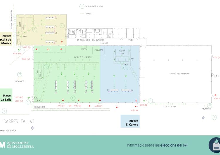 L’Ajuntament concentrarà al Pavelló Firal el dispositiu per a les eleccions del 14F per millorar el control i la seguretat