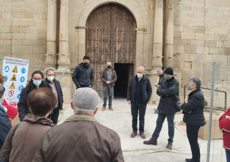 Visites a les obres de l’església del Palau d’Anglesola