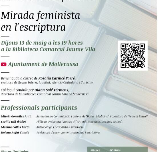 El cicle ‘Amb veu de dona’ de Mollerussa arriba a la biblioteca amb la literatura de protagonista