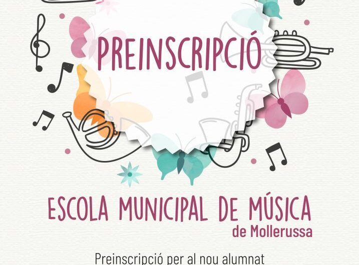 Obert fins el 25 de maig el període de preinscripció a l’Escola Municipal de Música de Mollerussa