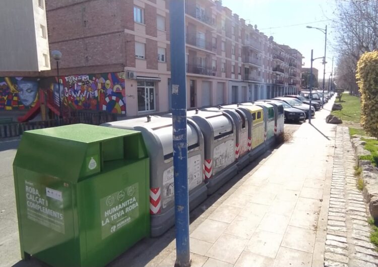 Mollerussa recicla 42 tones de tèxtil usat al 2021, 8 tones més que l’any anterior