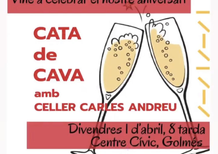 L’Ateneu Golmesenc celebra el seu novè aniversari aquest divendres amb un tast de caves del celler Carles Andreu