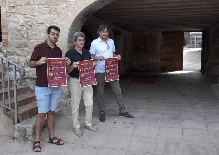 Gerard Aledo, Galgo Lento i Olga Zoet protagonitzen el cartell del festival Minúscul de Mollerussa