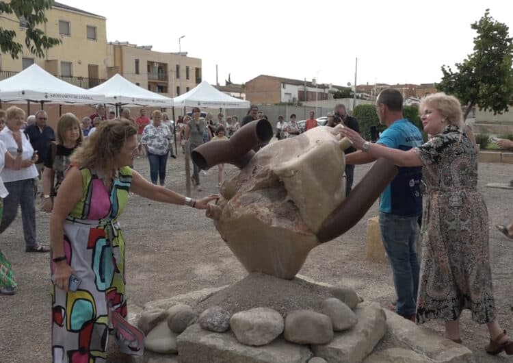 Linyola inaugura un monument en homenatge a les persones que donen sang