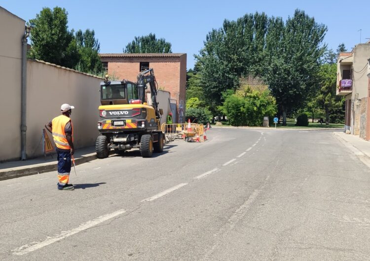 Inicien les obres per millorar la circulació al Palau d’Anglesola