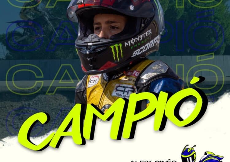 Aleix Ginés, campió de la Copa Catalana de Supermotard en la categoria SM85