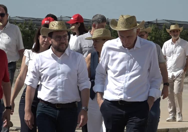 Aragonès visita l’IRTA de Mollerussa per conèixer les actuacions en el seguiment de la sequera