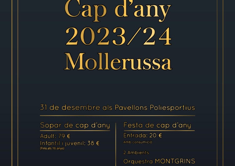 Mollerussa torna a organitzar el sopar de Cap d’Any per a 750 comensals als pavellons poliesportius