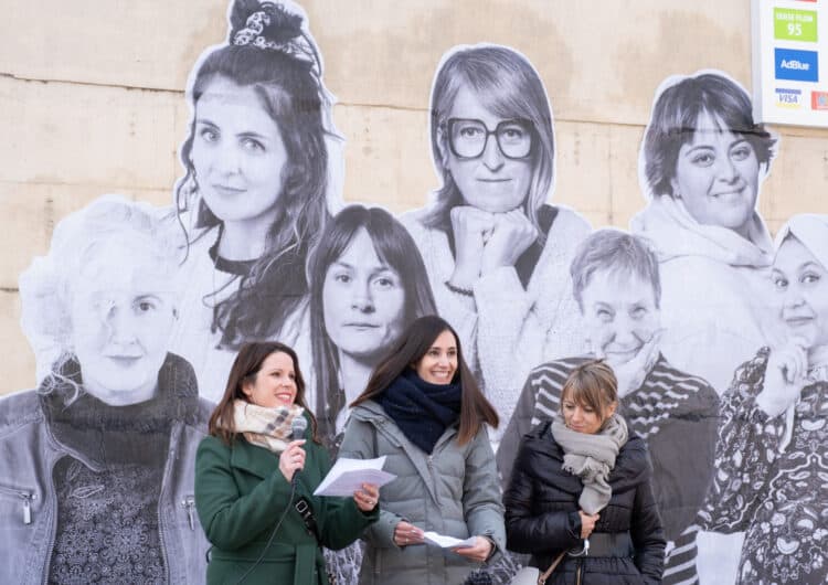 Un mural visibilitza les dones transformadores del Palau d’Anglesola