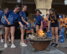 La Flama del Canigó encén la revetlla de Sant Joan a Mollerussa