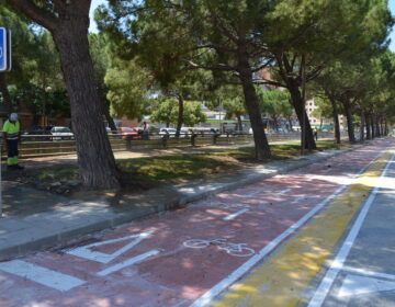 L’Ajuntament enllesteix l’obra del carril bici de l’avinguda del Canal, que es podrà estrenar a final de setmana